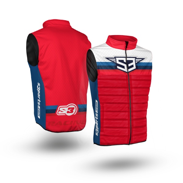 Chaleco Racing Hybrid S3 Rojo