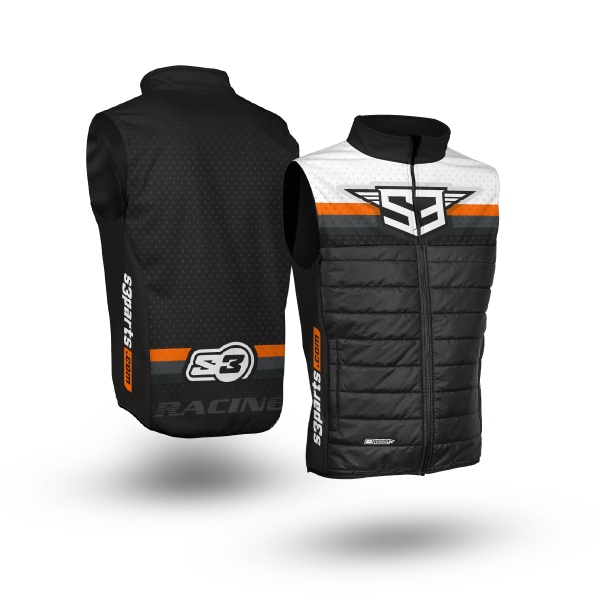 Chaleco Racing Hybrid S3 naranja negro