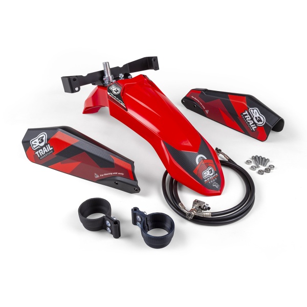 Guardabarros Honda Transalp rojo