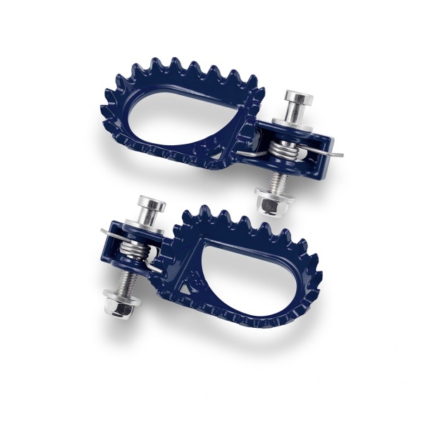 Kit pedane Hard Rock blu per GAS GAS, MONTESA, BETA, TRRS, SHERCO, OSSA, JTG, VERTIGO, SCORPA