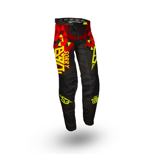 S3 Sorry Bro Pantalones Enduro Rojo