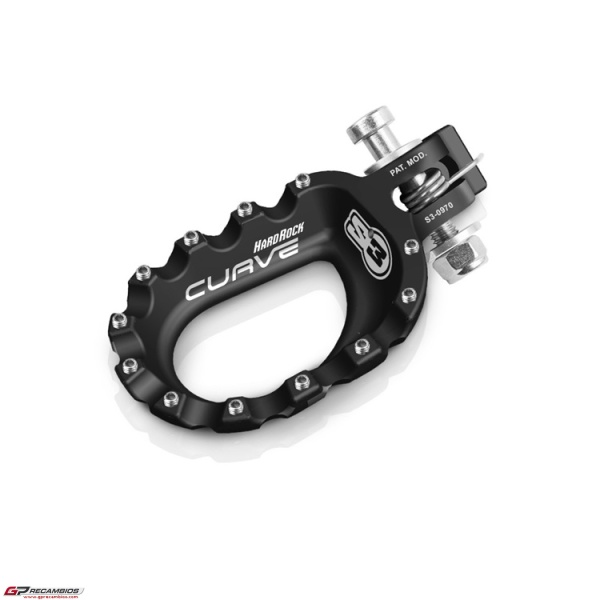 Kit Estribos Trial S3 Parts Footrest S3 Curve Aluminium Negro