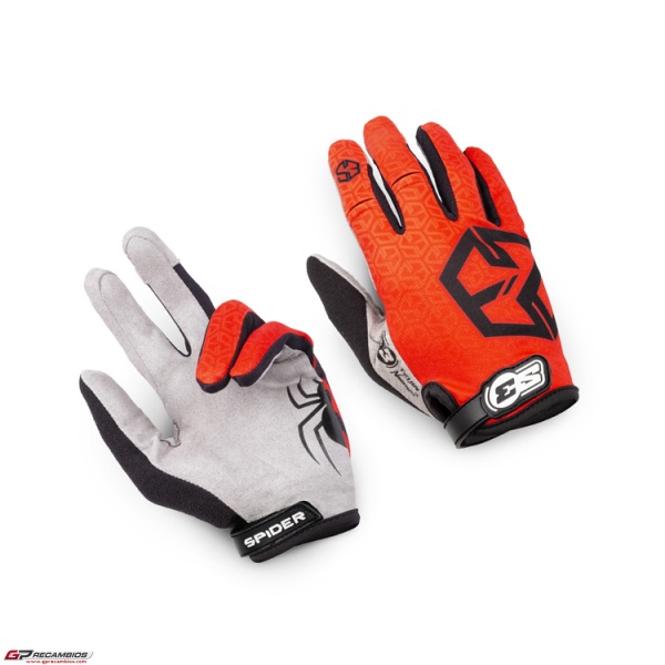Guantes S3 Spider Trial y Enduro Rojo