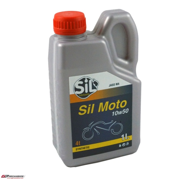 ACEITE SIL MOTO 4T 10W50 SYNTETIC 100% 1 Litro