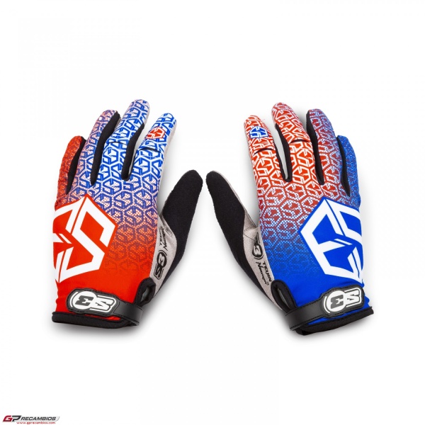 Guantes S3 Spider Trial y Enduro Patriot (Rojo-Azul)